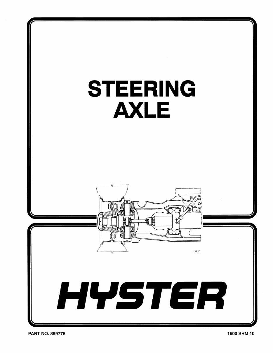 Hyster A177 (H2.00XL H2.50XL H3.00XL Europe) Forklift Service Repair Factory Manual INSTANT preview img 1