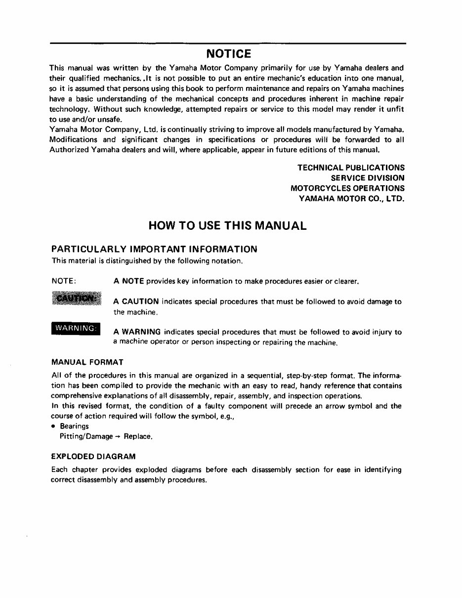 1987-1990 Yamaha Moto 4 350 YFM350 ATV Service & Repair Manual preview img 4