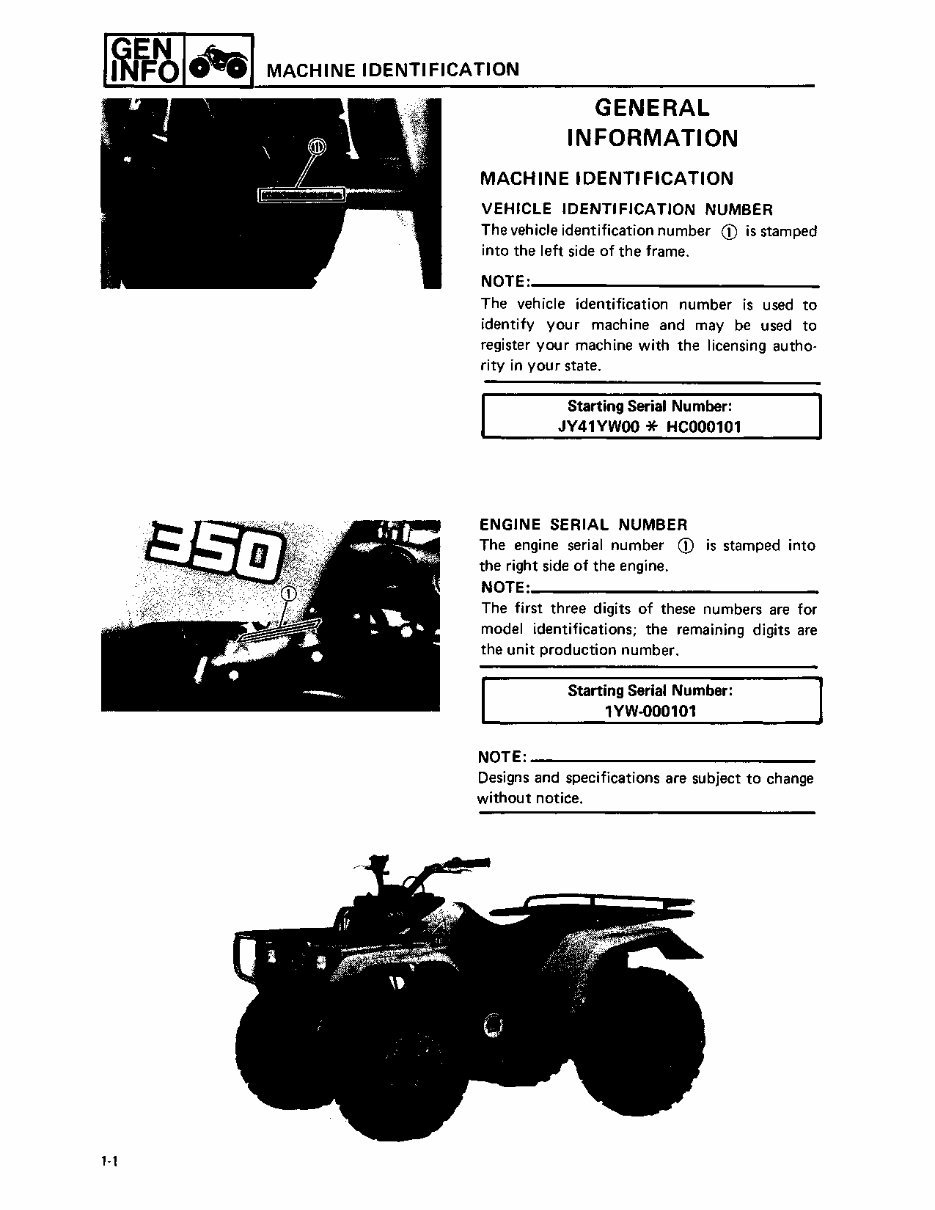 1987-1990 Yamaha Moto 4 350 YFM350 ATV Service & Repair Manual preview img 8