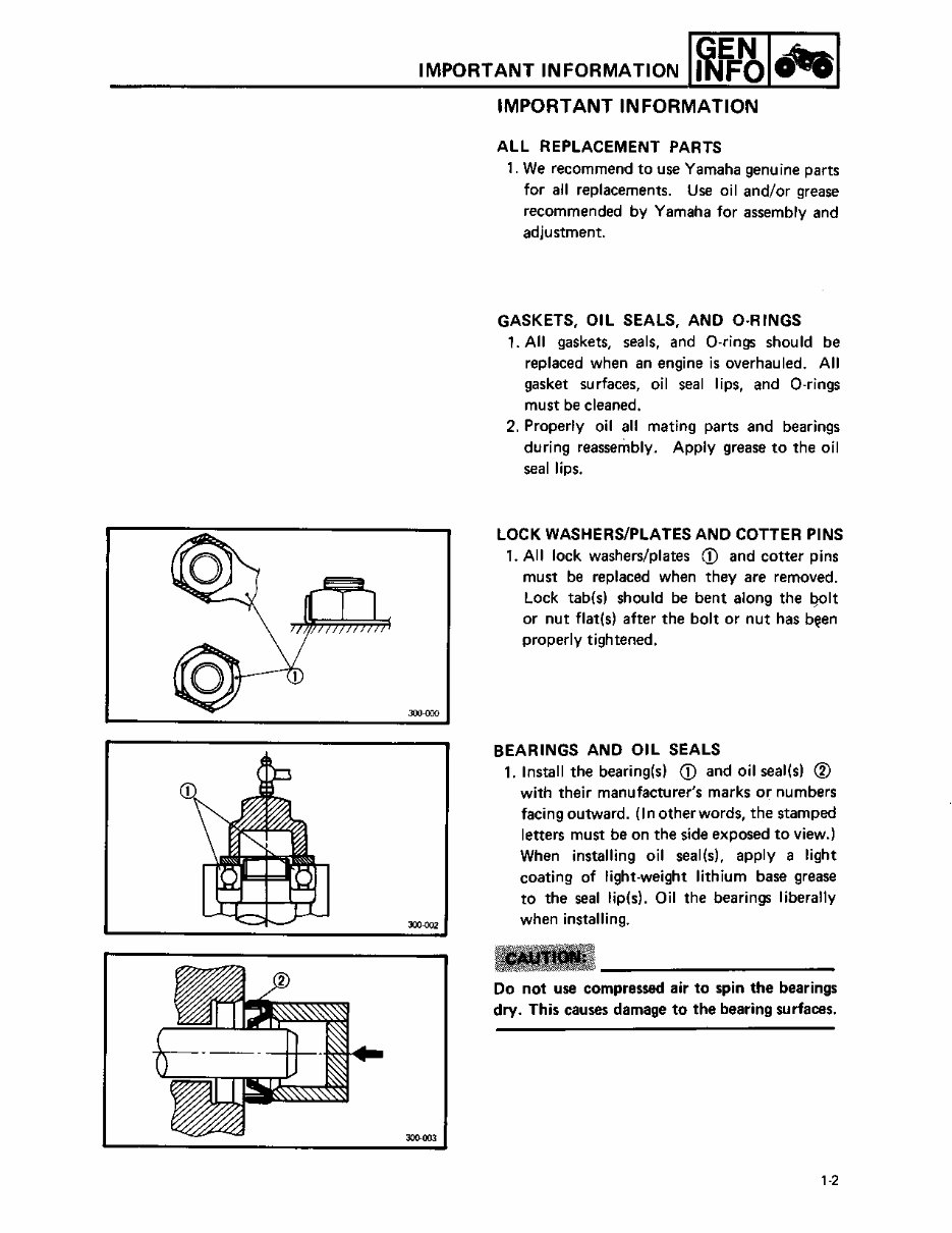 1987-1990 Yamaha Moto 4 350 YFM350 ATV Service & Repair Manual preview img 9