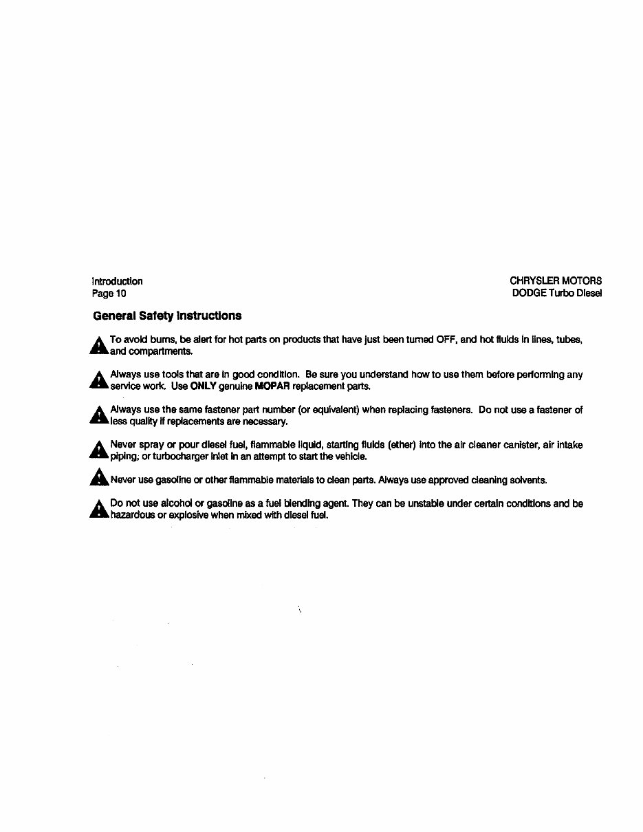 1989-1991 Dodge Ram W150 Truck Service & Repair Manual preview img 10