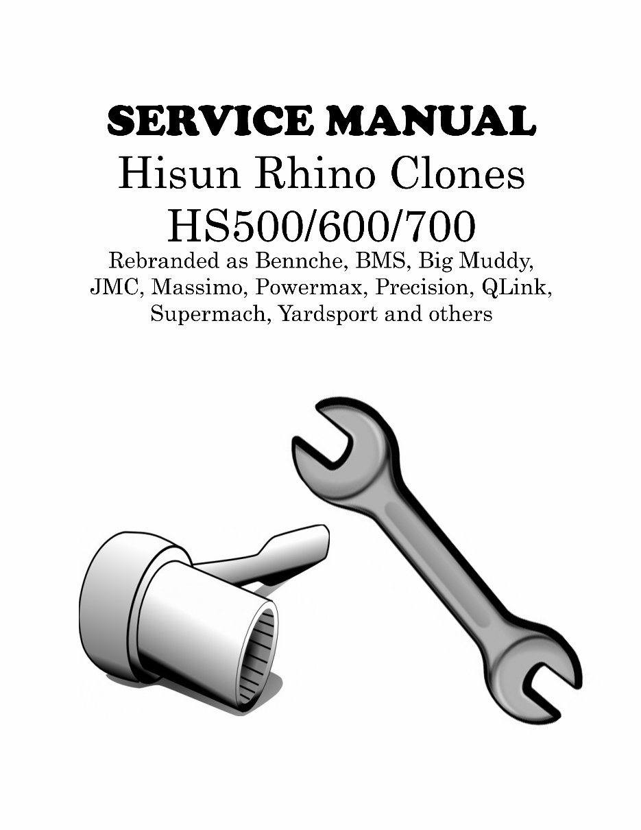2009+ Hisun Rhino Clones HS500/600/700 Service & Repair Manuals preview img 1