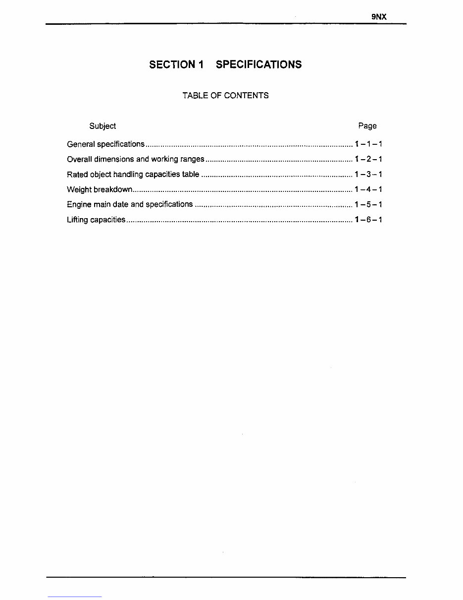 IHI 9NX Hydraulic Mini Excavator Service & Repair Workshop Manual preview img 3