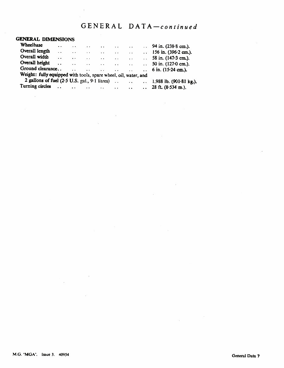 1955-1962 Morris Garage MGA 1500/1600 OEM Service & Repair Manual preview img 7