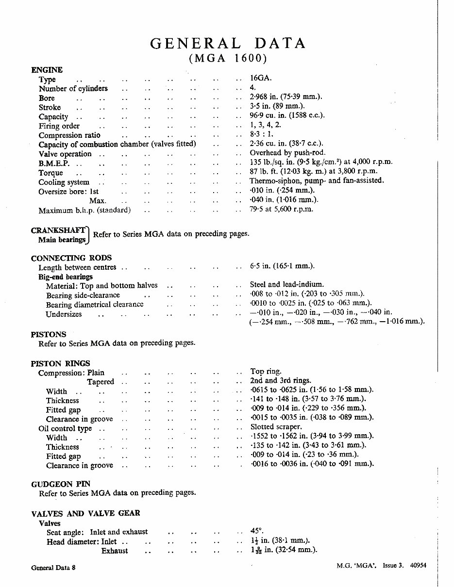 1955-1962 Morris Garage MGA 1500/1600 OEM Service & Repair Manual preview img 8
