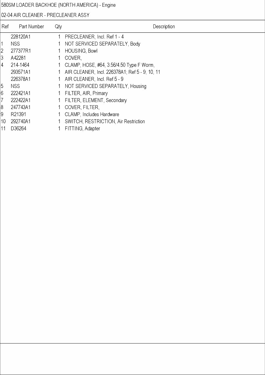 CASE 580 SUPER M Loader BACKHOE Parts Catalog Manual preview img 9