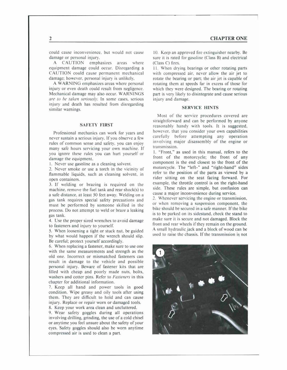 1986-1987 Yamaha FZX700 FZX 700 Fazer 700 Motorcycle Service & Repair Manual preview img 3