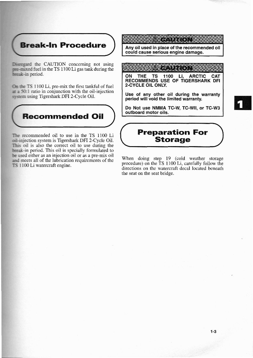 Arctic Cat Watercraft Tigershark T-1100-Li Service Manual Supplement preview img 6