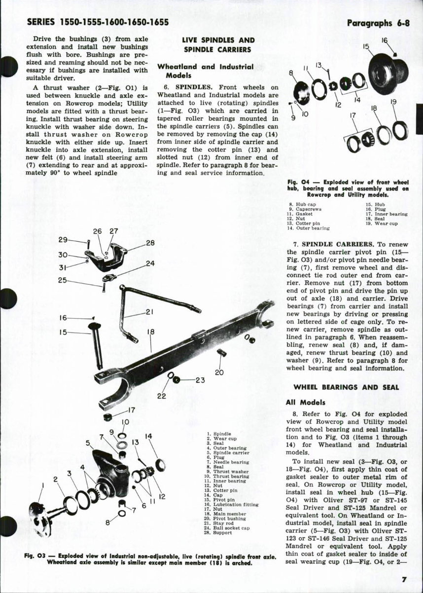 Oliver & Cockshutt 1550 1555 1600 1650 1655 Series Full Service & Repair Manual preview img 6