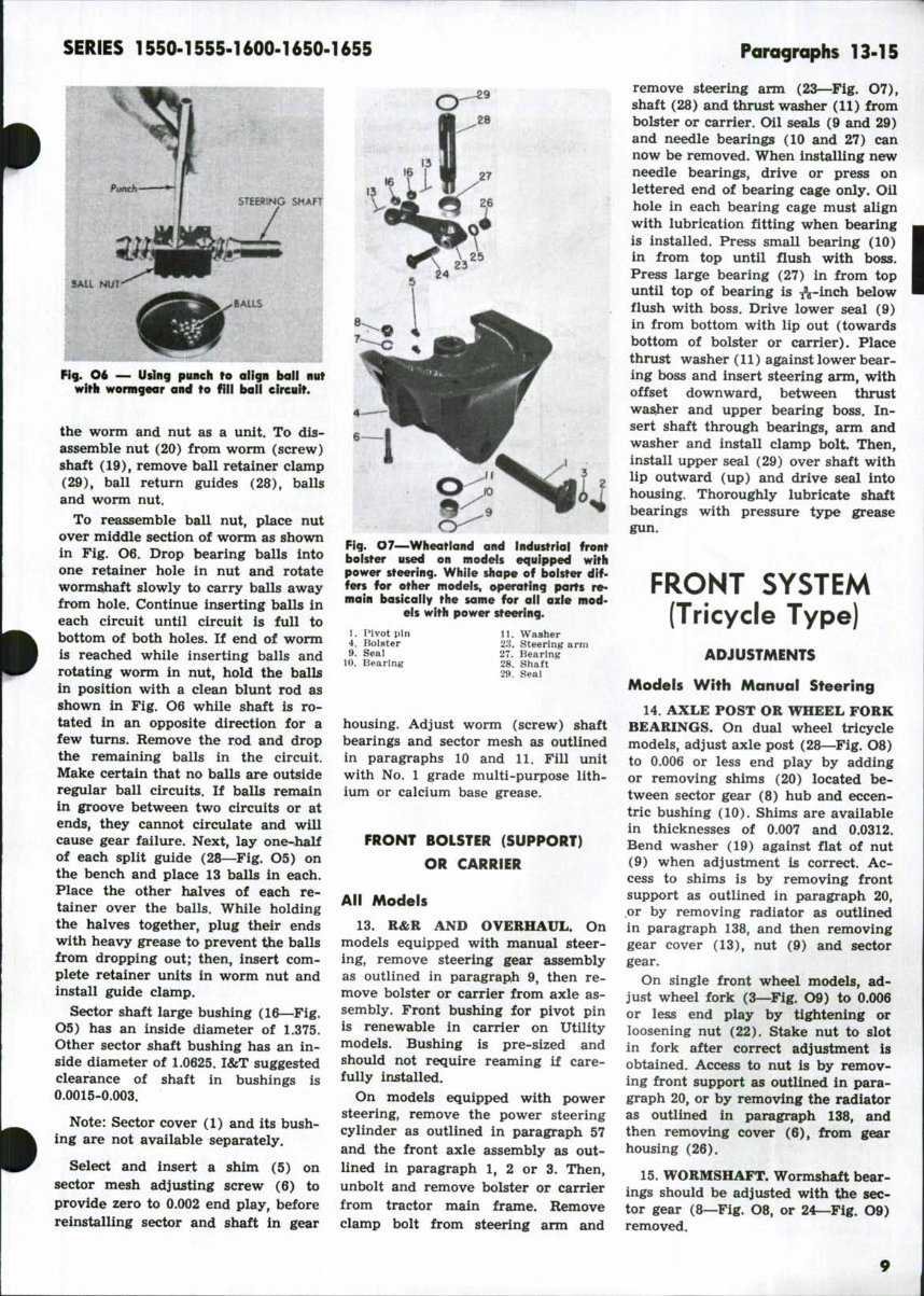 Oliver & Cockshutt 1550 1555 1600 1650 1655 Series Full Service & Repair Manual preview img 8