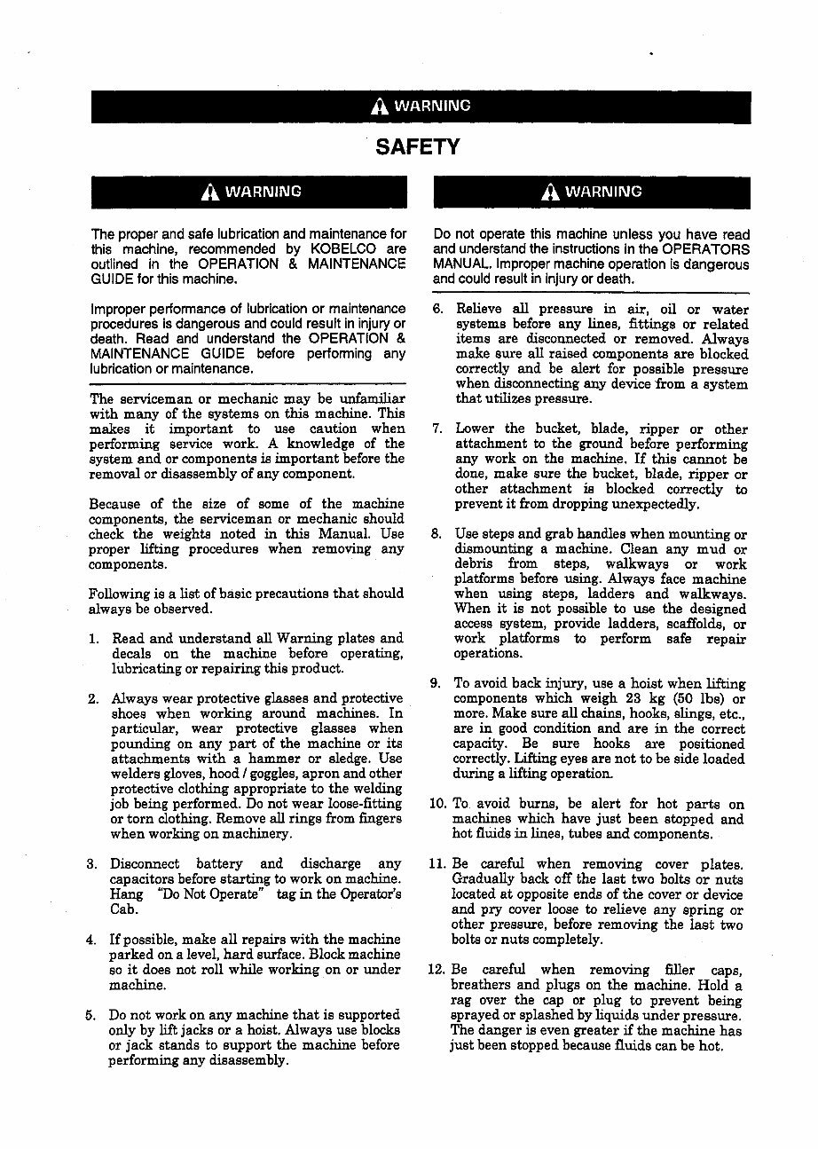 Kobelco SK135SR-1E SK135SRLC-1E SK135SRL-1E Hydraulic Excavators & Isuzu Diesel Engine BB-4BG1T Parts Manual (YY02-0300 preview img 3