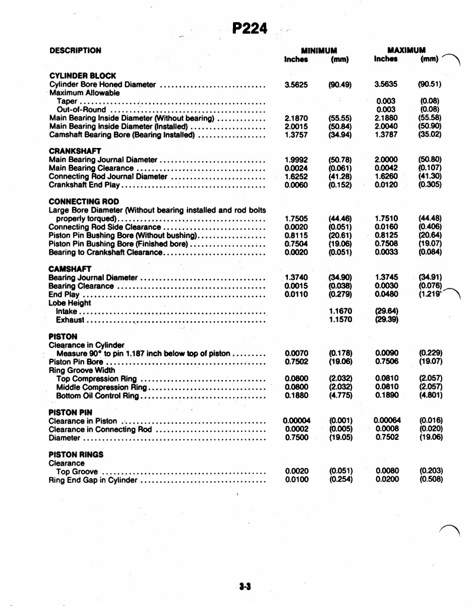 Onan Toro Power Plus P216 P218 P220 P224 Engine Service Repair Manual - preview img 10