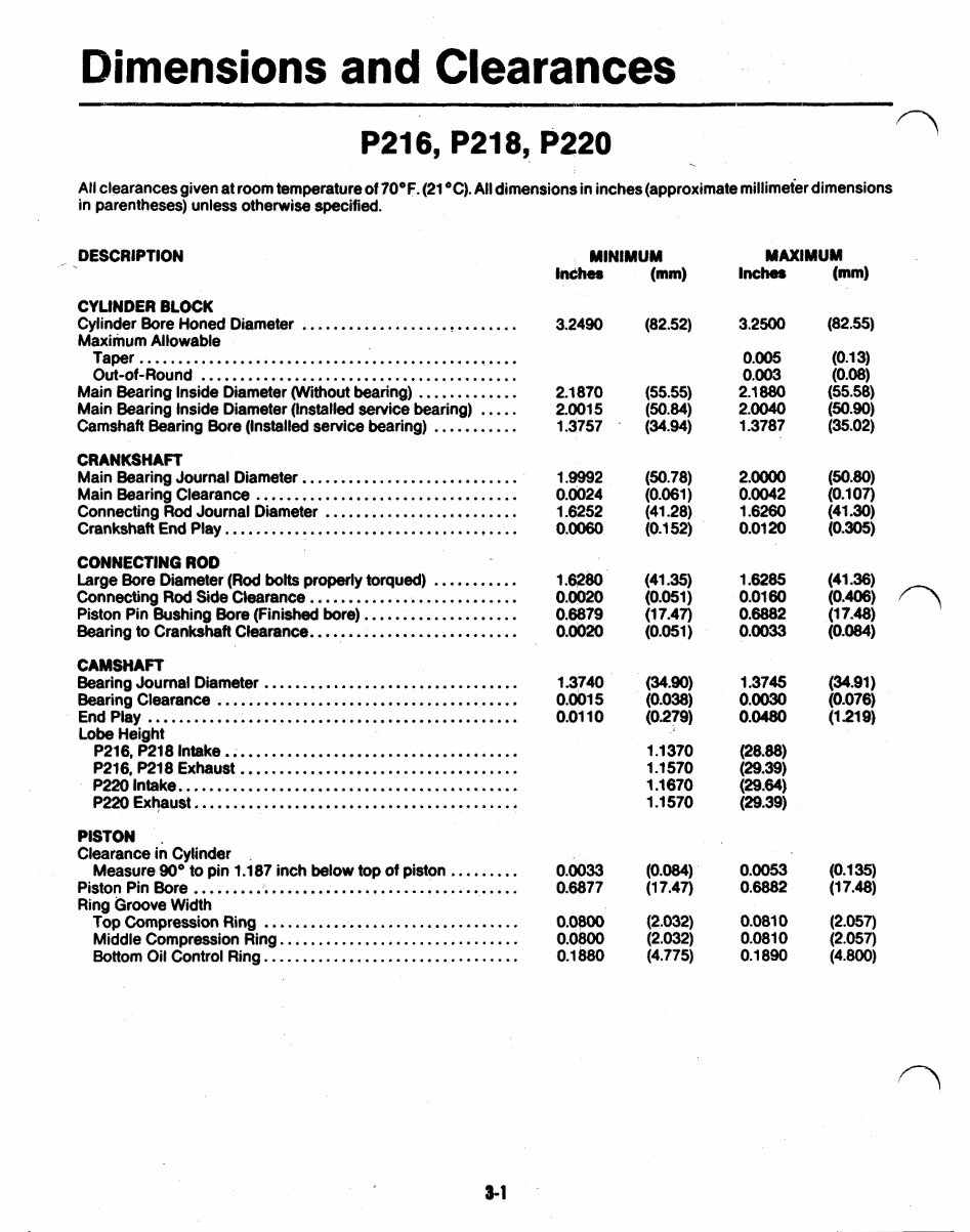 Onan Toro Power Plus P216 P218 P220 P224 Engine Service Repair Manual - preview img 8