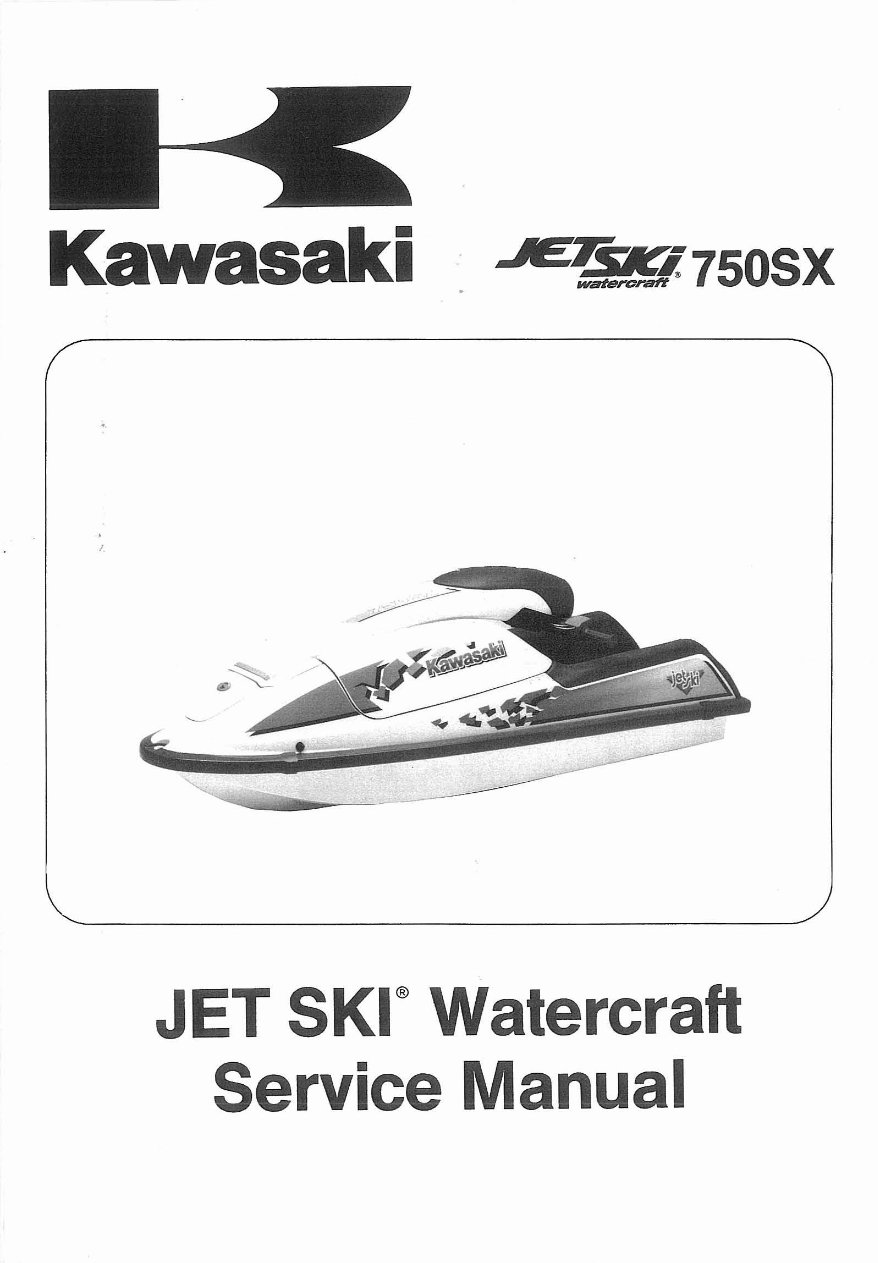 1991-1997 Kawasaki Jetski 750SX JS750 Service & Repair Manual preview img 1