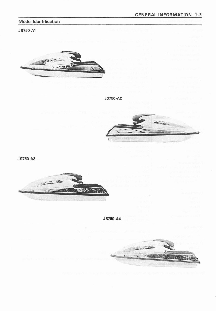 1991-1997 Kawasaki Jetski 750SX JS750 Service & Repair Manual preview img 10