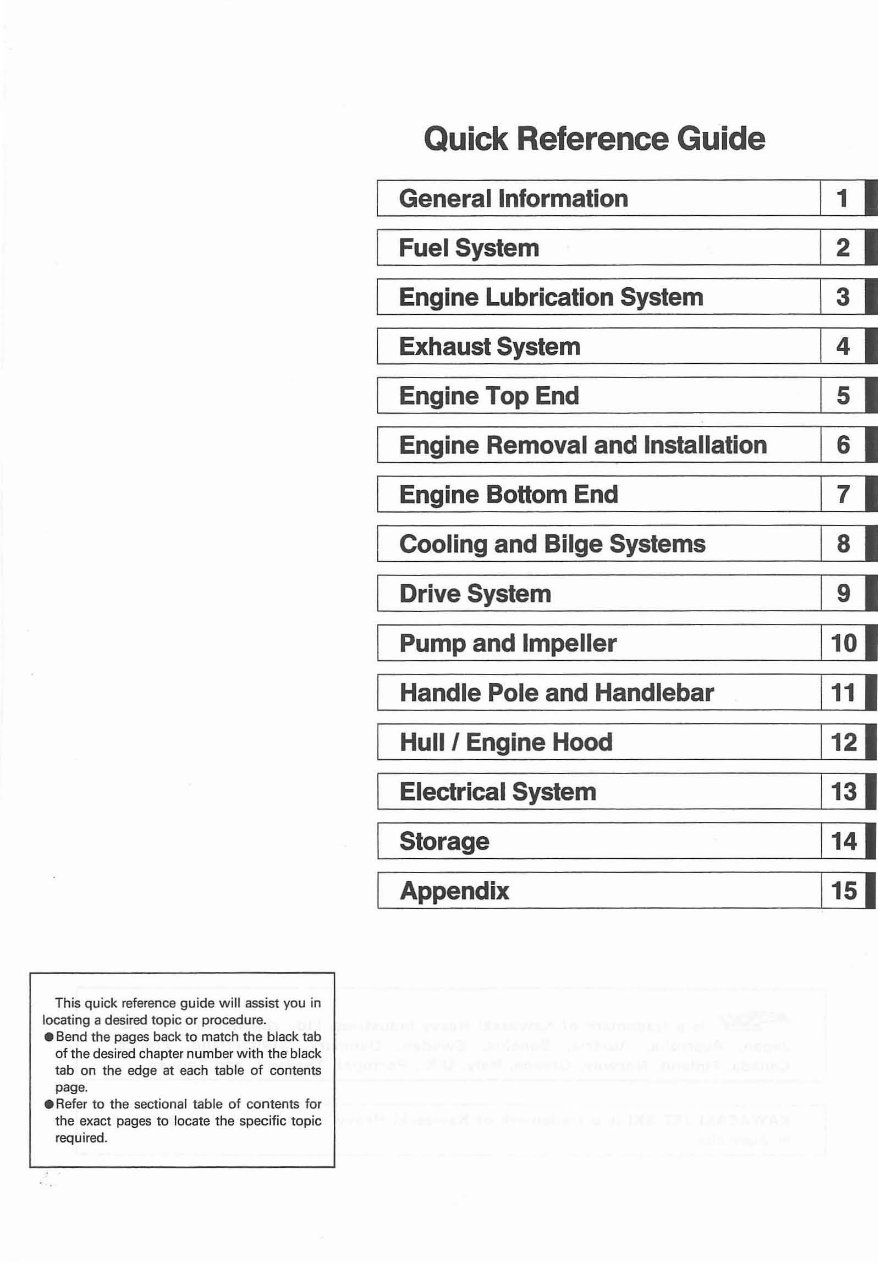 1991-1997 Kawasaki Jetski 750SX JS750 Service & Repair Manual preview img 2
