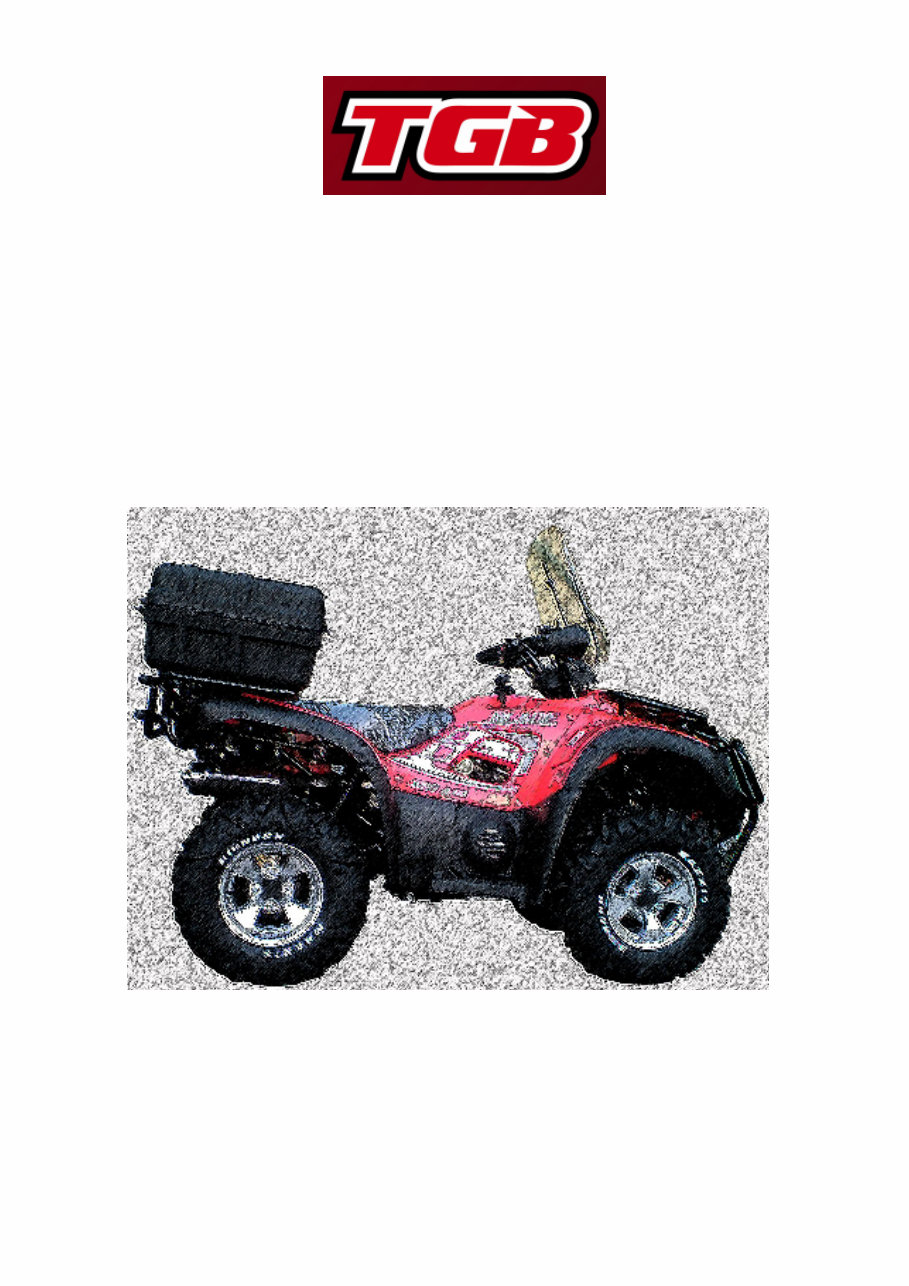 TGB BLADE 520 ATV Shop Manual preview img 1