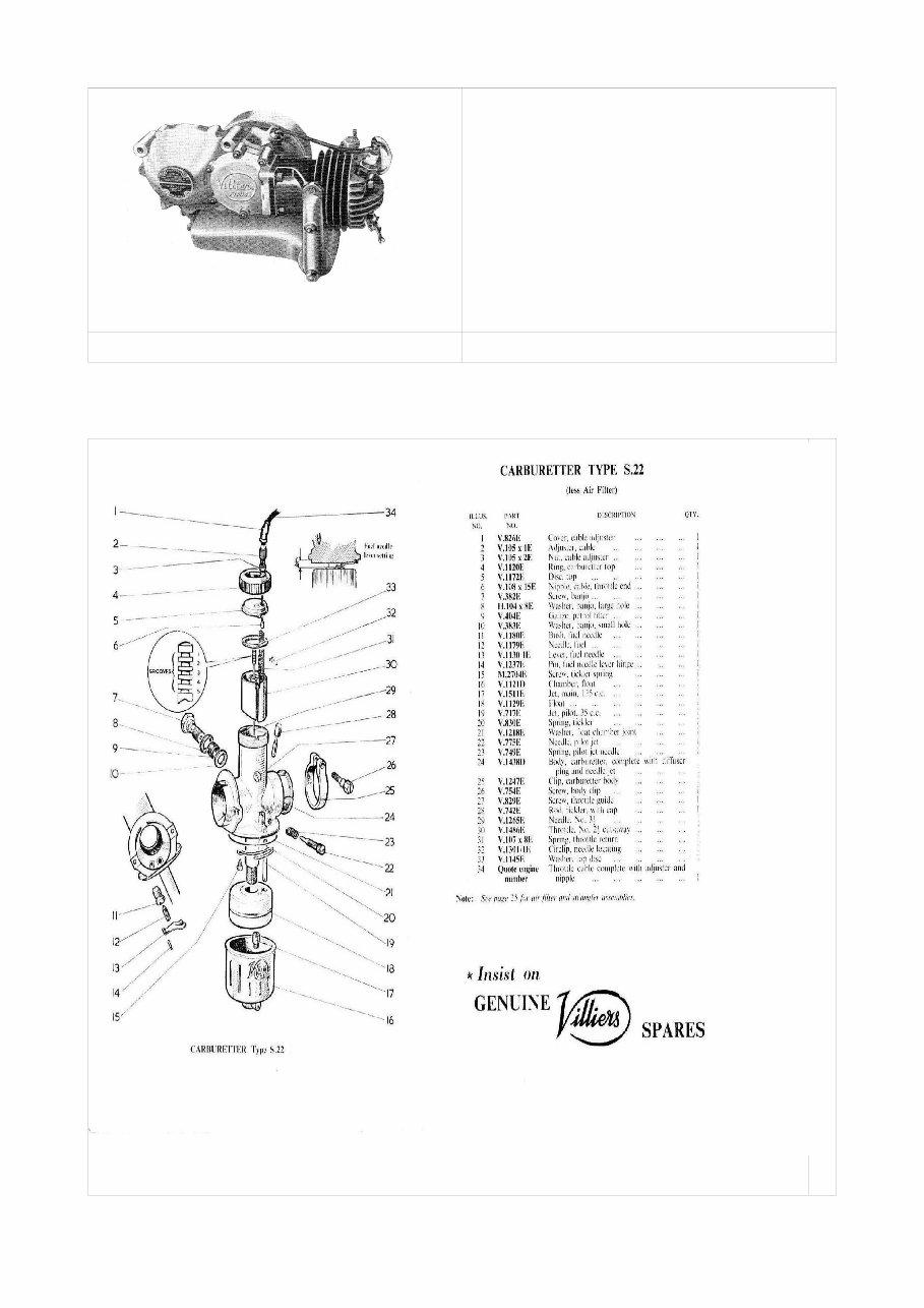 Villiers Carburettor manuals for mechanics preview img 3