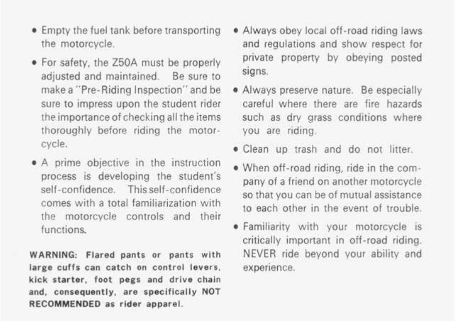 1988-1999 Z50R Service & Repair Manual preview img 4
