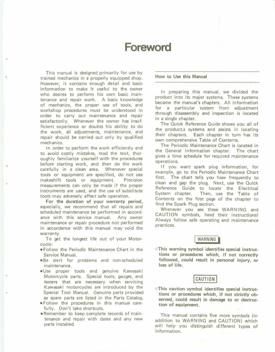 Now Ninja 250R 250 EX250 86-87 GPZ250R Service Repair Workshop Manual preview img 3