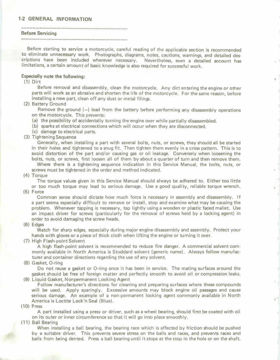 Now Ninja 250R 250 EX250 86-87 GPZ250R Service Repair Workshop Manual preview img 9