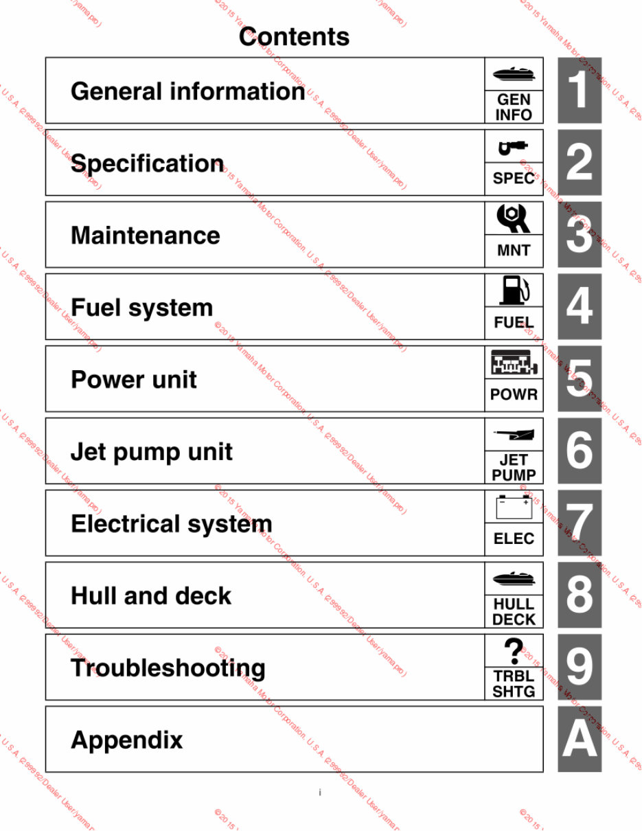 2012-2016 Yamaha AR210 SR210 SX210 Boat Service & Repair Manual preview img 5