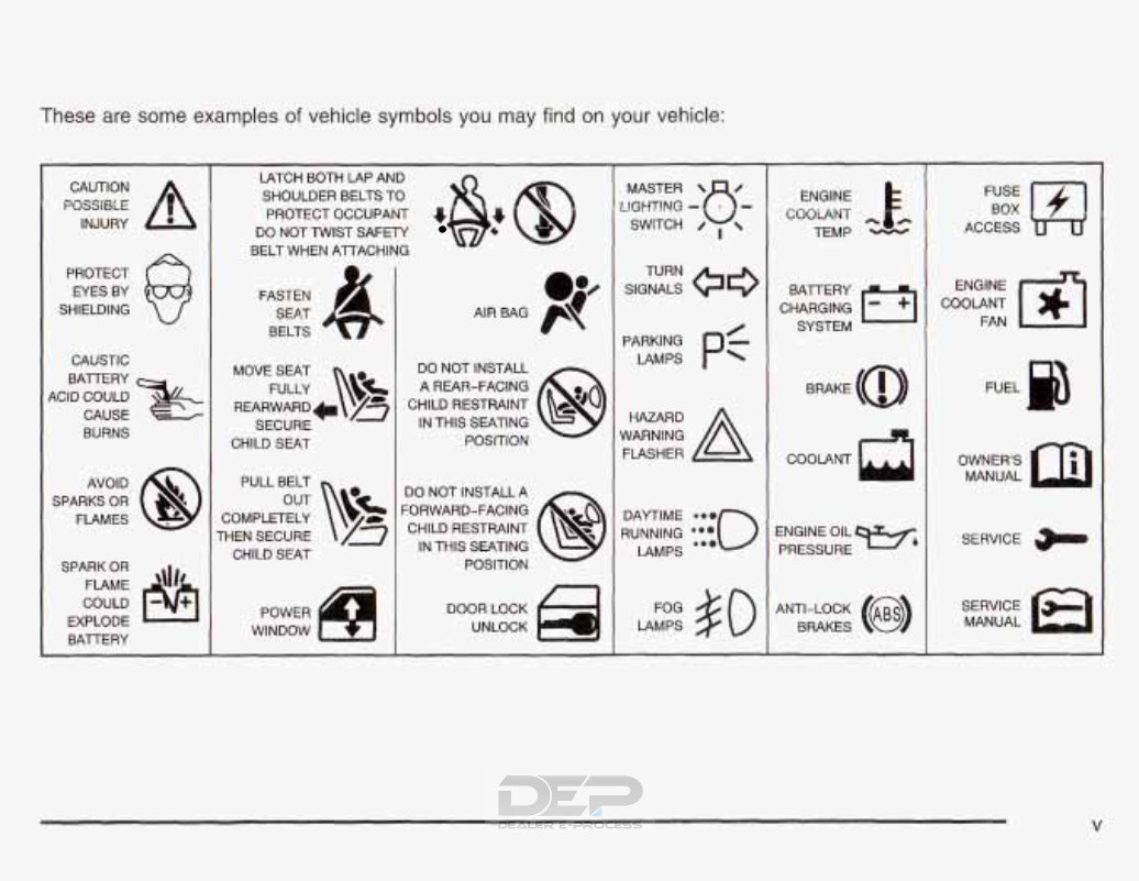 2003 CHEVY / CHEVROLET Avalanche Owners Manual preview img 6