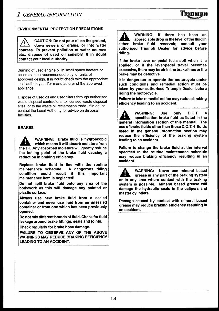 2002 Triumph Daytona 955i and Speed Triple 955cc Service Manual preview img 10