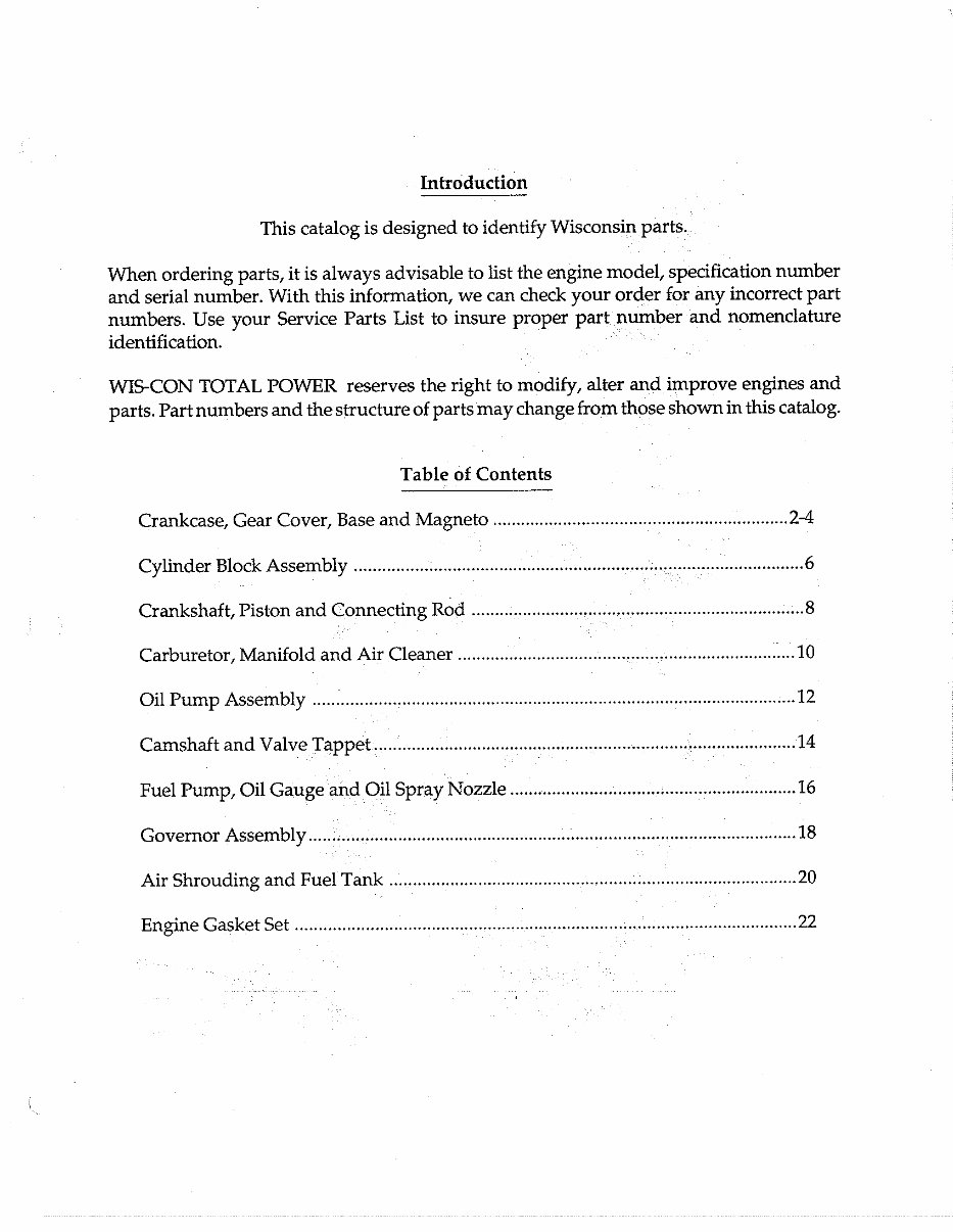 Wisconsin Engine parts manual THD TJD IPL preview img 2