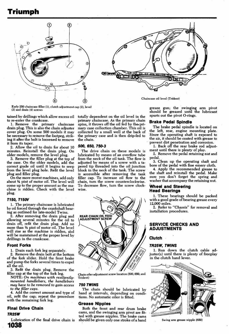 TRIUMPH TROPHY 500 FACTORY Repair Manual 1947-1974 preview img 4