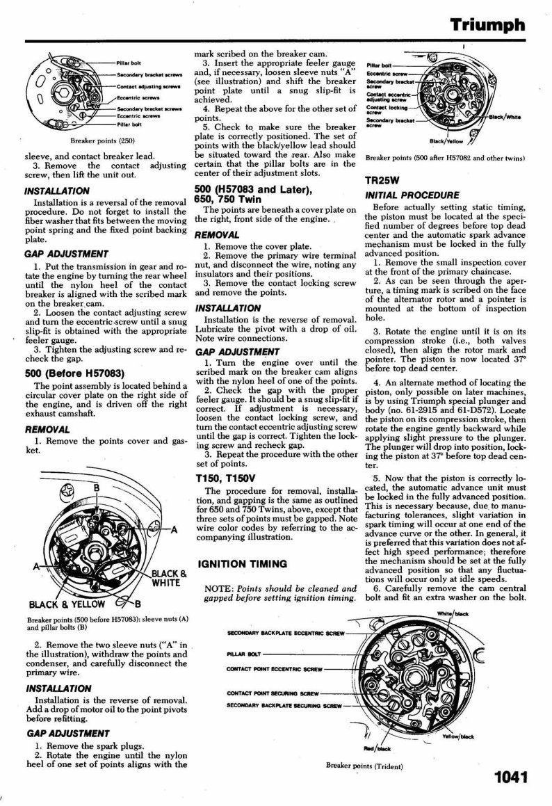 TRIUMPH TROPHY 500 FACTORY Repair Manual 1947-1974 preview img 7