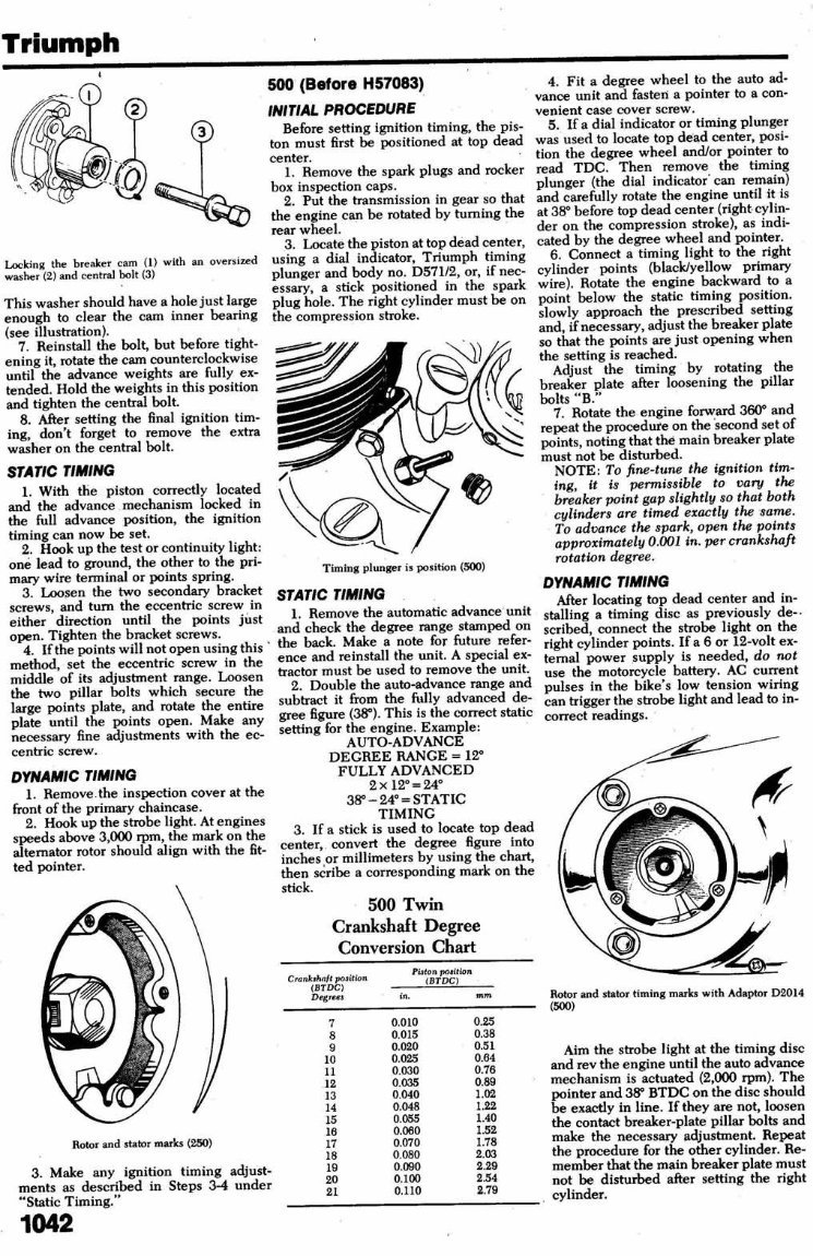TRIUMPH TROPHY 500 FACTORY Repair Manual 1947-1974 preview img 8