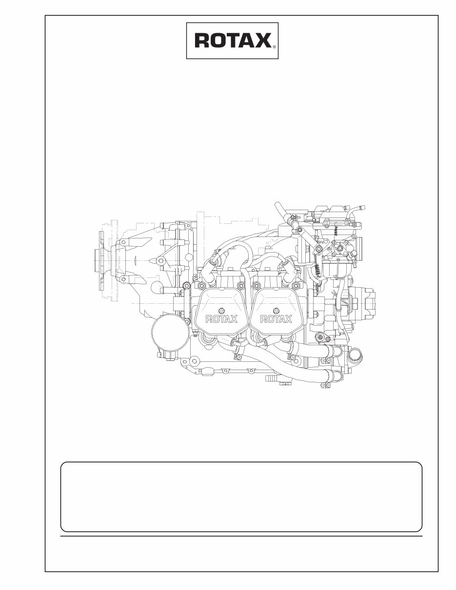 Rotax 912 Series Aircraft Engines OEM Service & Repair Manual preview img 1