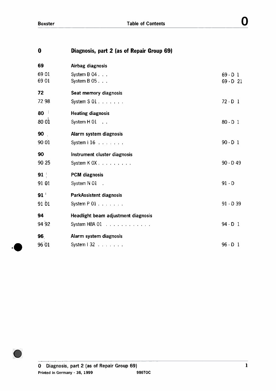 1997-2001 Porsche Boxster 986 Service & Repair Manual preview img 6