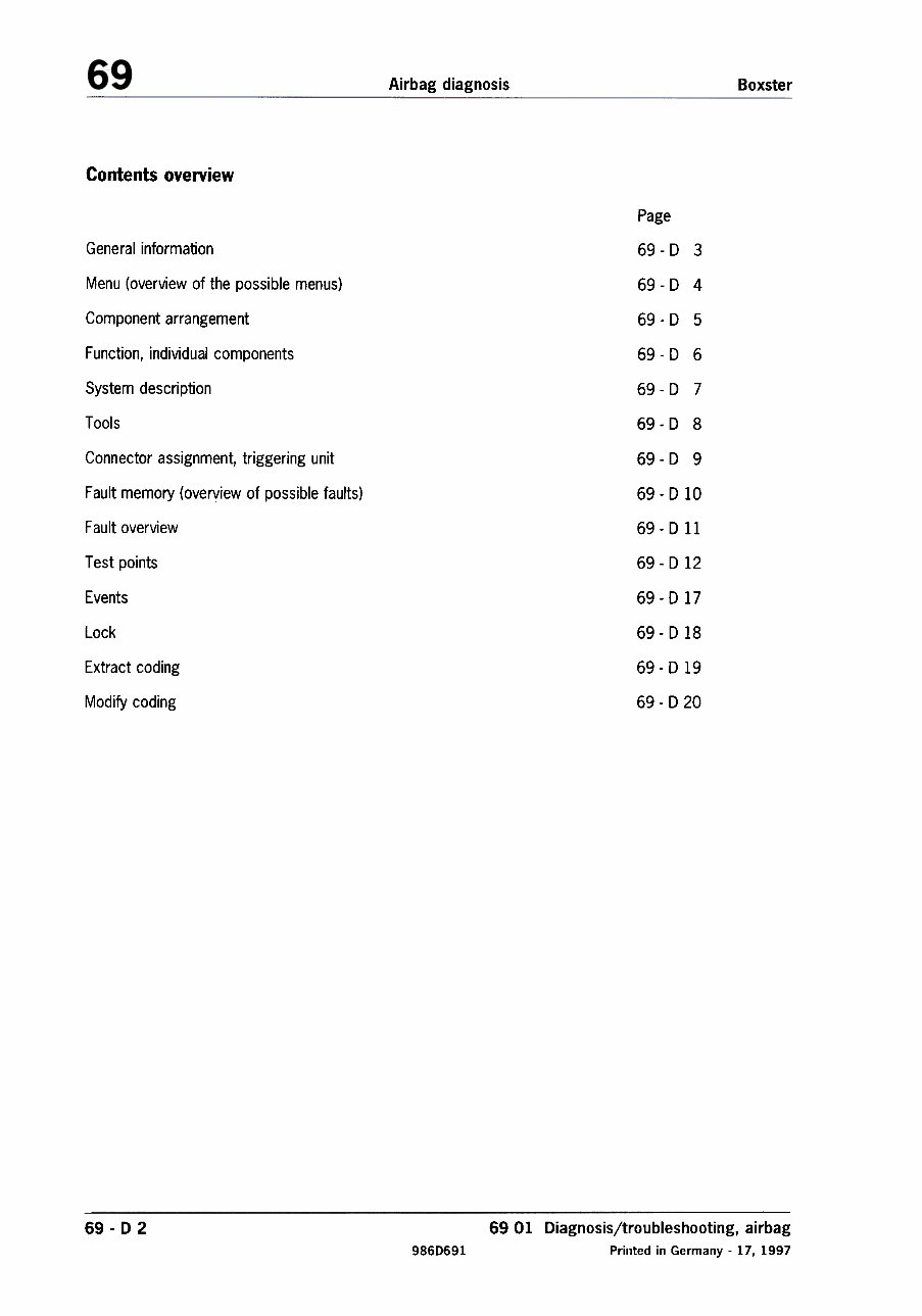 1997-2001 Porsche Boxster 986 Service & Repair Manual preview img 8