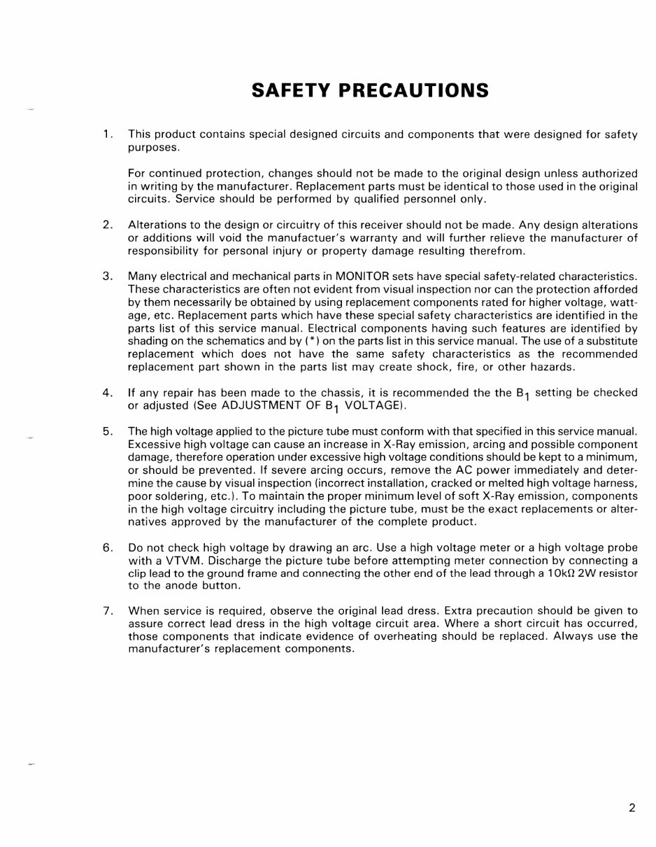 Service Manual COMMODORE 1701/1702 MONITOR preview img 6