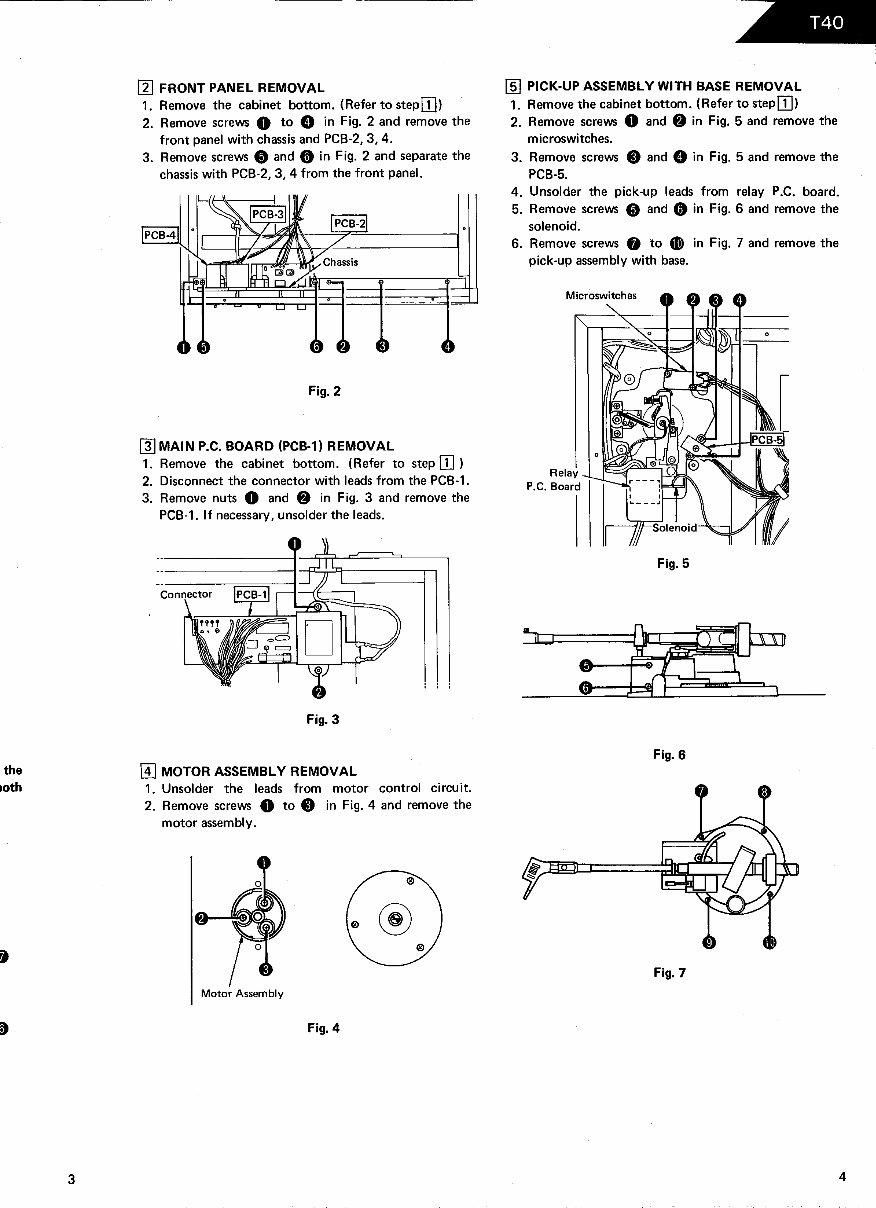 Service Manual Harman-Kardon T40 Auto-Lift Turntable preview img 5