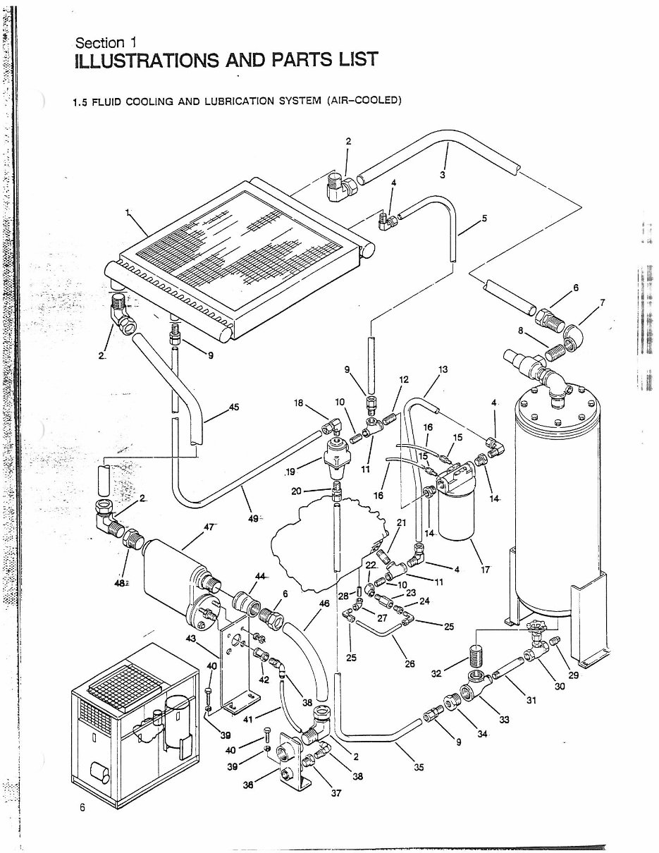 Sullair series 10B 50hp screw compressor parts book preview img 10