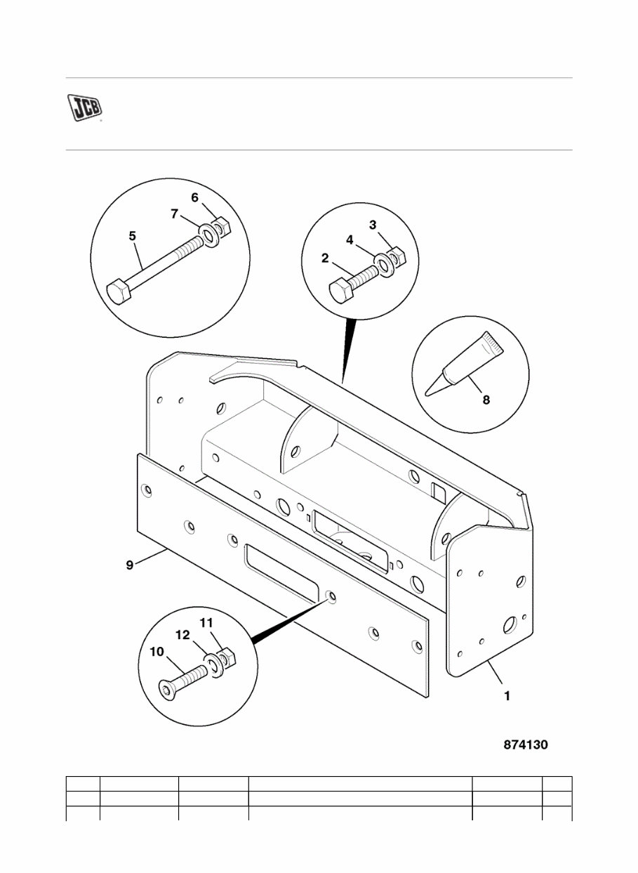 JCB 3230 FASTRAC Parts Catalogue Manual (SN: 01270000-01271999, 01350002-01350004) preview img 8
