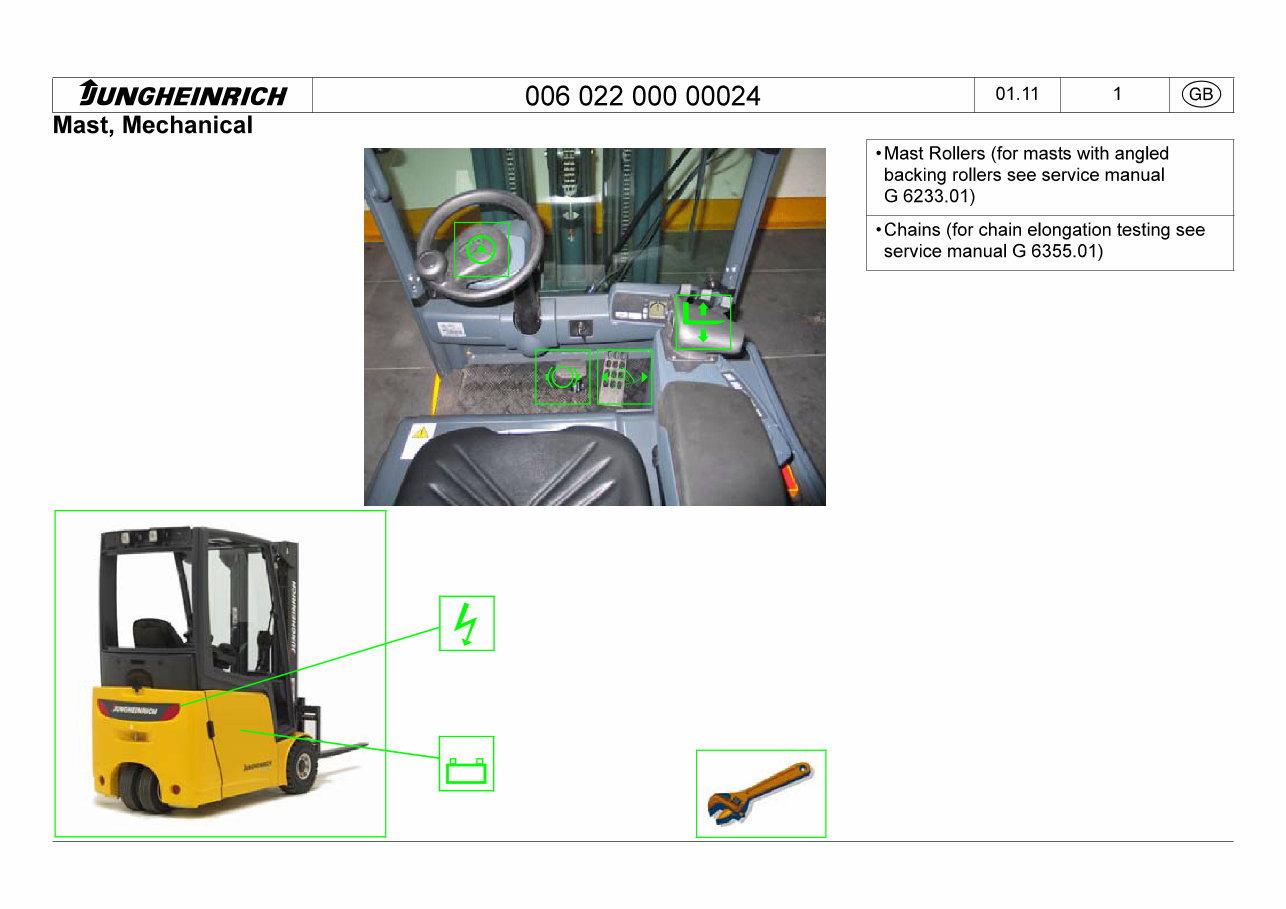 Jungheinrich EFG-Series Electric Lift Trucks (213/215/216/216K/218/218K/220) OEM Service & Repair Manual preview img 9
