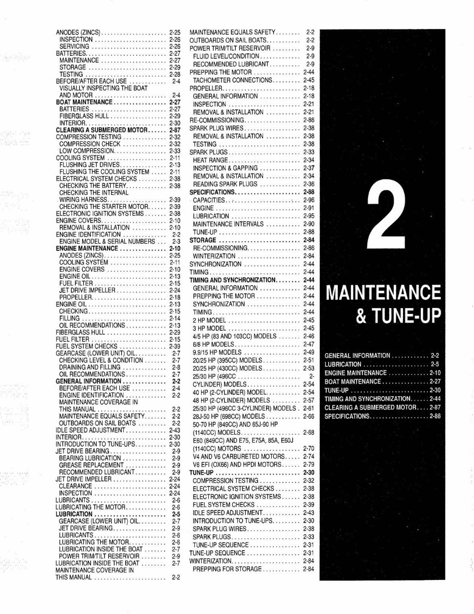 1997-2003 Yamaha 50hp 3 Cylinder 849cc 2 Stroke Outboard Service & Repair Manual preview img 1