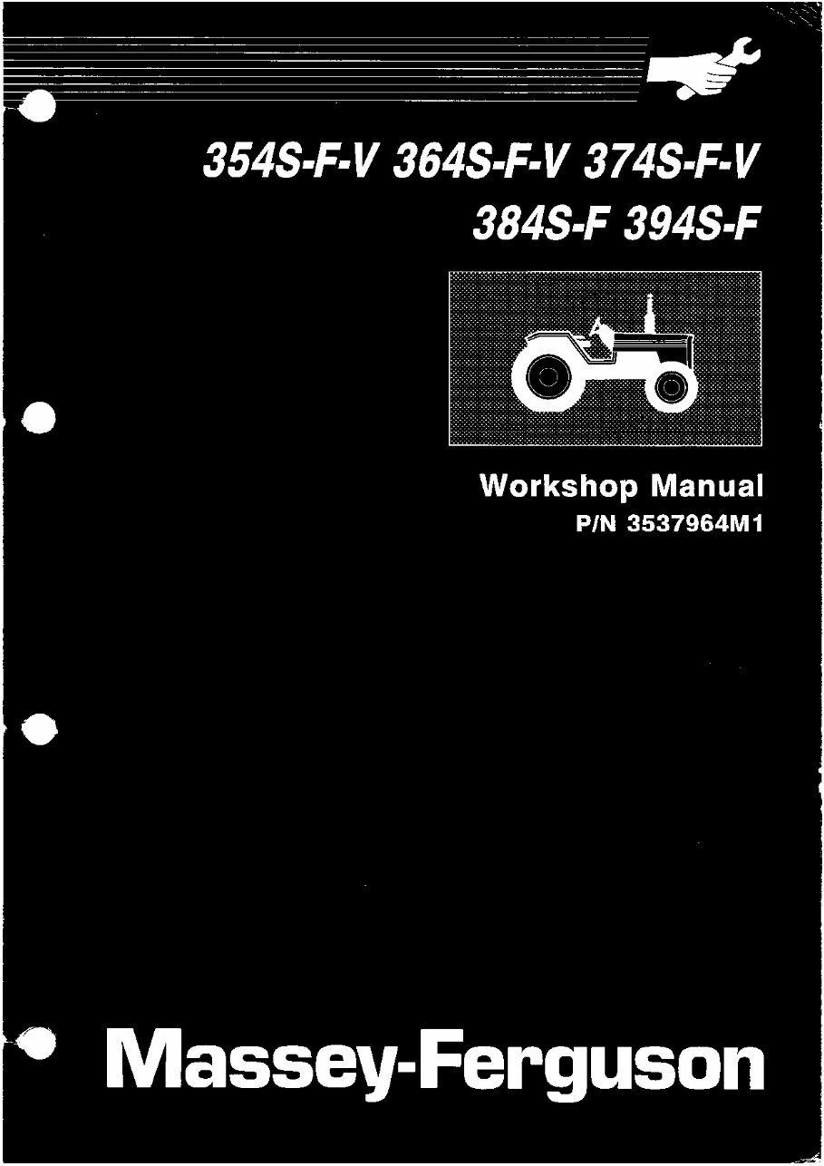 Massey Ferguson MF 394F Factory Service & Work Shop Manual preview img 3