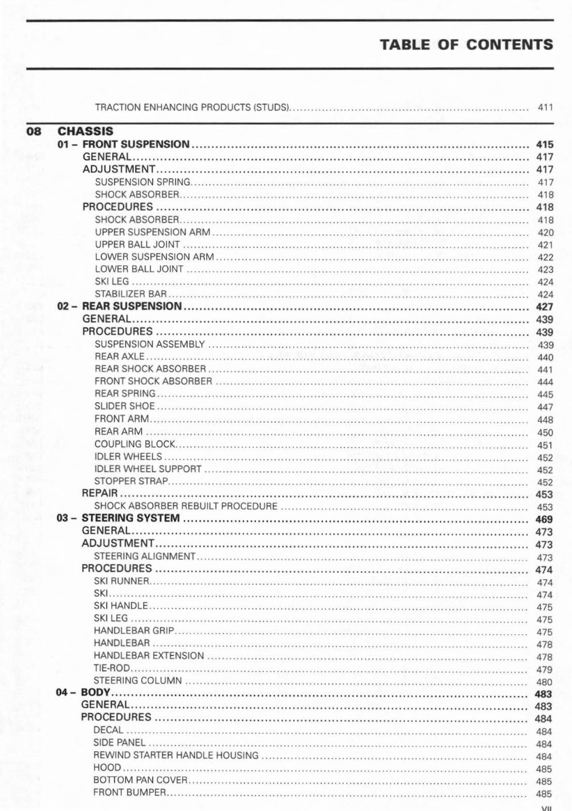 2008 Ski-Doo GSX Limited Touring 600 HO SDI Factory Service & Work Shop Manual preview img 7