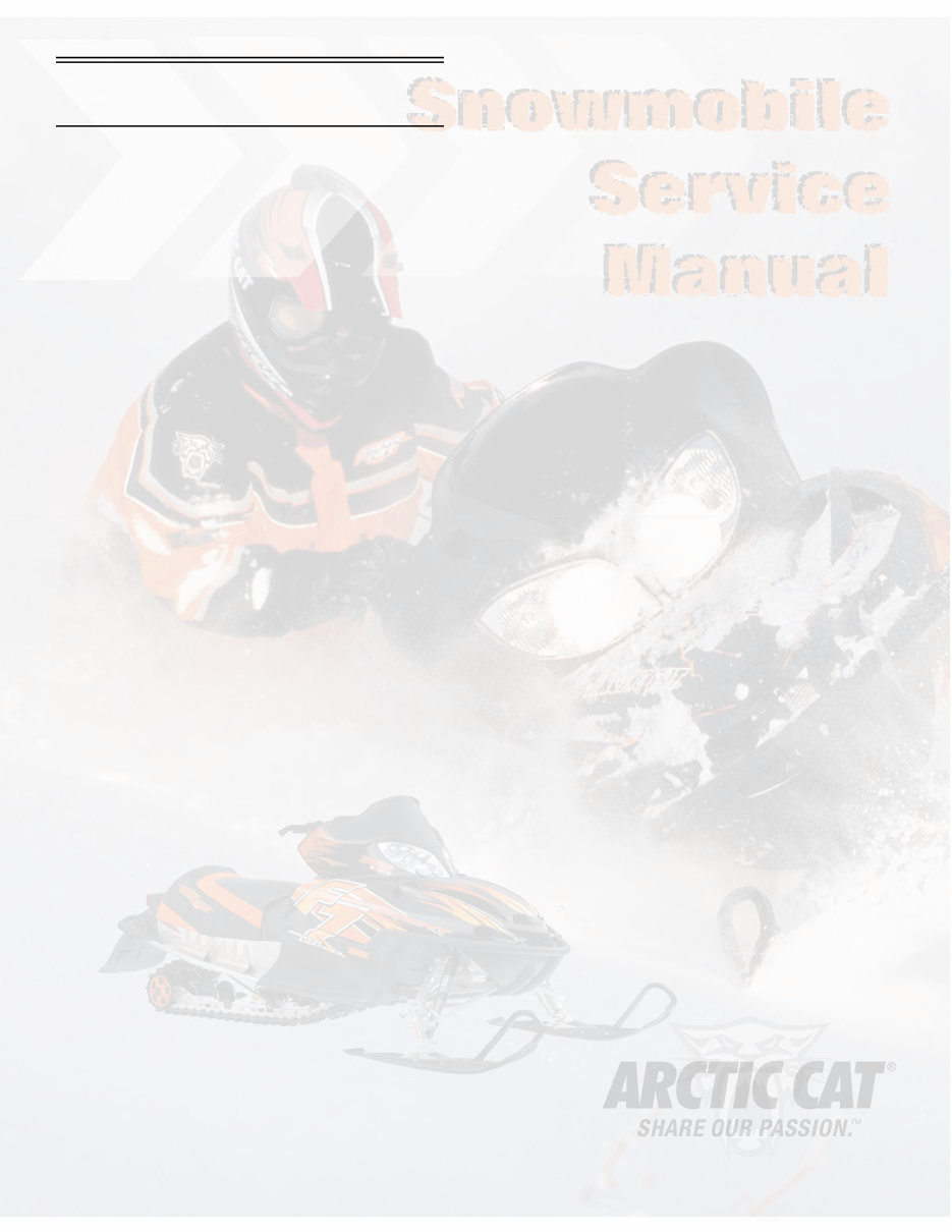 2006 Arctic Cat M7 EFI Factory Service & Work Shop Manual preview img 2