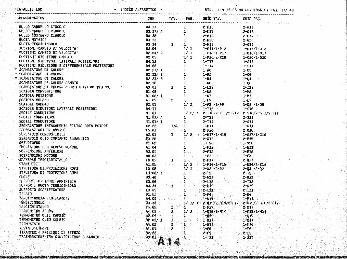 Allis Chalmers Fiatallis Crawler Dozer 10C CTA CLGP Parts Manual Catalog SN 110140 - 113898 preview img 10