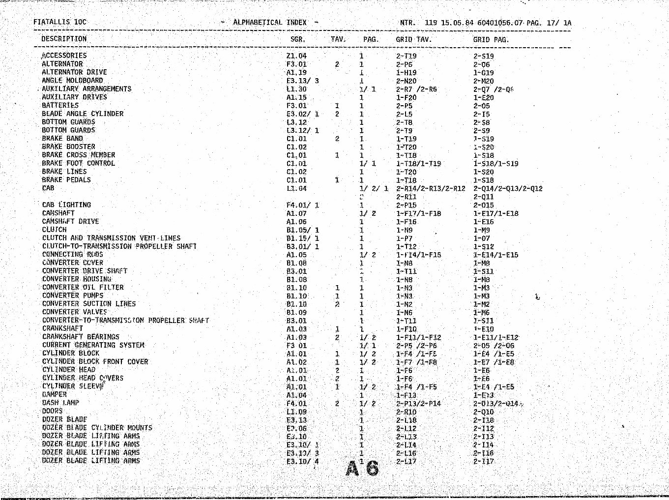 Allis Chalmers Fiatallis Crawler Dozer 10C CTA CLGP Parts Manual Catalog SN 110140 - 113898 preview img 2