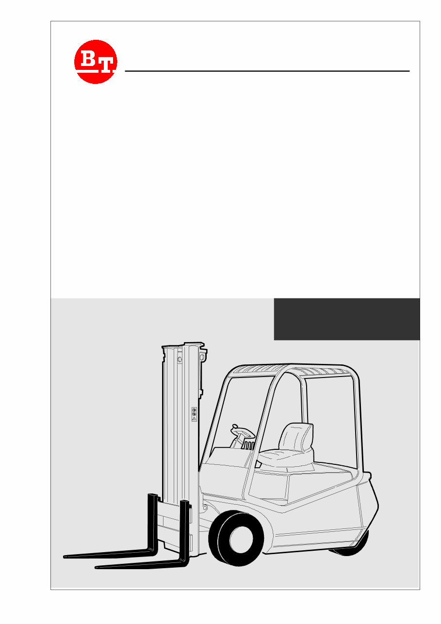 BT CBE 1.2-2.0 T/F Cargo Range Forklift Truck Service & Repair Manual preview img 1