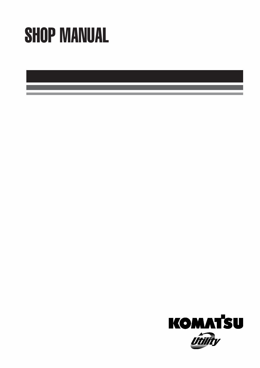 KOMATSU WH613-1 Telescopic HandLERS Service Manual preview img 1