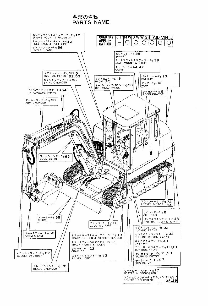 Yanmar YB451 YB501 YB451-2 YB501-2 Crawler Backhoe Parts Catalog Manual preview img 4