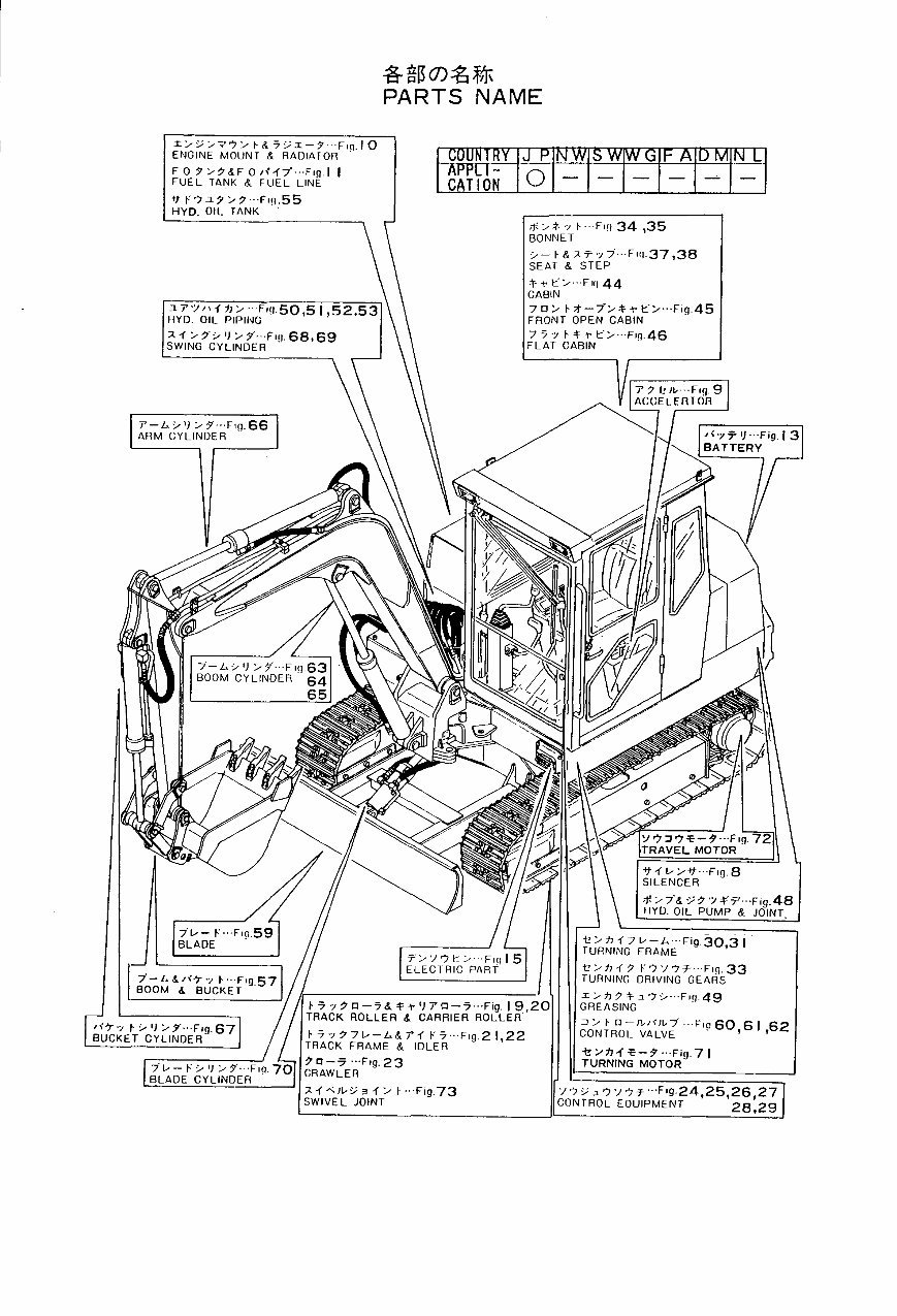 Yanmar YB451 YB501 YB451-2 YB501-2 Crawler Backhoe Parts Catalog Manual preview img 5